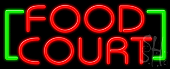 Food Court Neon Sign