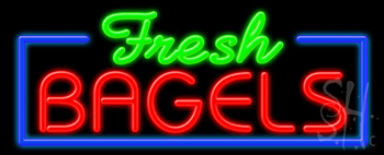 Fresh Bagels Neon Sign