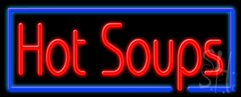Hot Soups Neon Sign