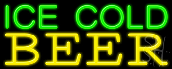 Ice Cold Beer Neon Sign