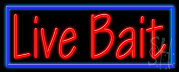 Live Bait Neon Sign