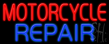Motorcycle Repair Neon Sign