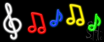 Music Logo Neon Sign