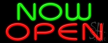 Now Open Neon Sign