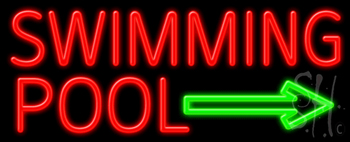 Swimming Pool Neon Sign