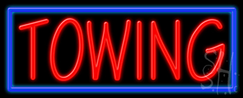Towing Neon Sign