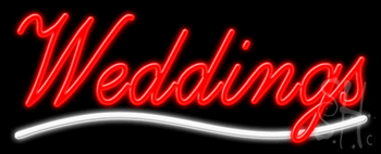 Weddings Neon Sign