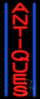 Antiques Neon Sign