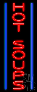 Hot Soups Neon Sign