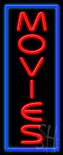 Movies Neon Sign