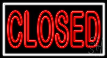 Closed Neon Sign