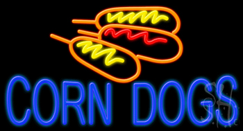 Corn Dogs Neon Sign