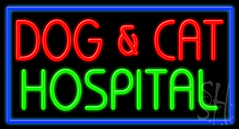 Dog And Cat Hospital Neon Sign