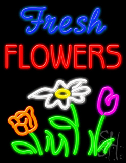 Fresh Flowers Neon Sign