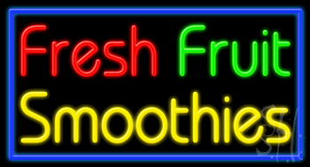 Fresh Fruit Smoothies Neon Sign
