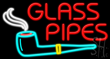 Glass Pipes Neon Sign