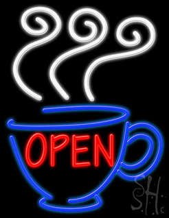 Open Coffee Neon Sign