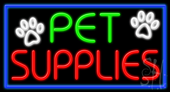 Pet Supplies Neon Sign