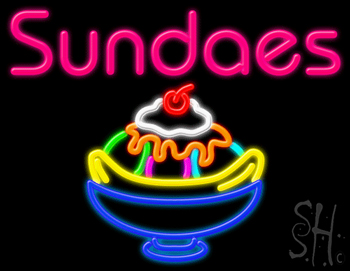 Sundaes Neon Sign