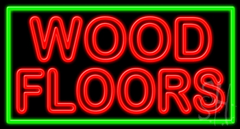 Wood Floors Neon Sign