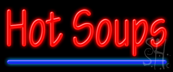 Hot Soups Neon Sign