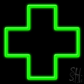 Cross Logo Neon Sign