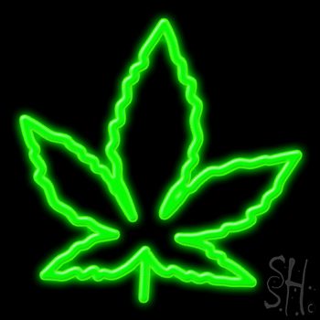Leaf Logo Neon Sign