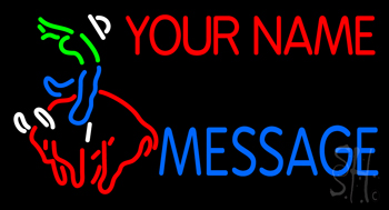 Custom Bull Rider 2 Neon Sign