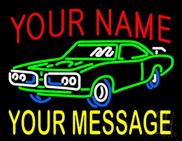 Custom Car 3 Neon Sign