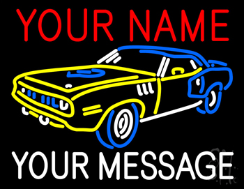 Custom Car 9 Neon Sign