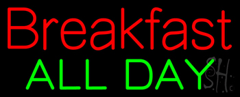 Breakfast All Day Neon Sign