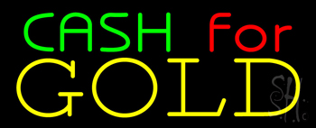 Cash For Gold Neon Sign