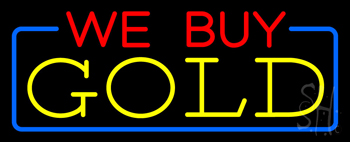 We Buy Gold Neon Sign