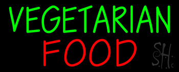 Vegetarian Food Neon Sign