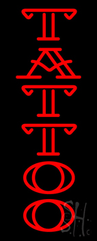 Double Stroke Red Tattoo Neon Sign