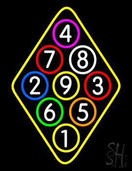 Billiards Neon Sign
