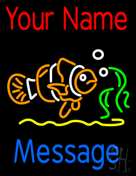 Custom Clown Fish Neon Sign