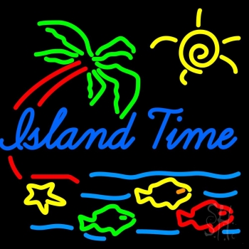 Island Time Neon Sign