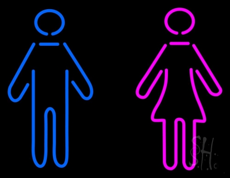 Ladies And Gentlemen Bar Restroom Neon Sign