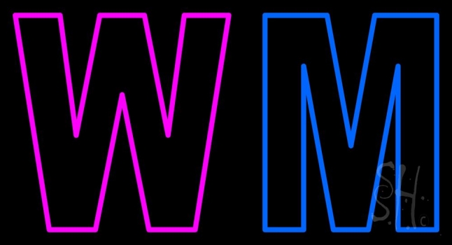 Men And Women Bar Restroom Neon Sign