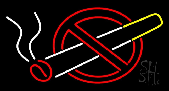 No Smoking Bar Neon Sign