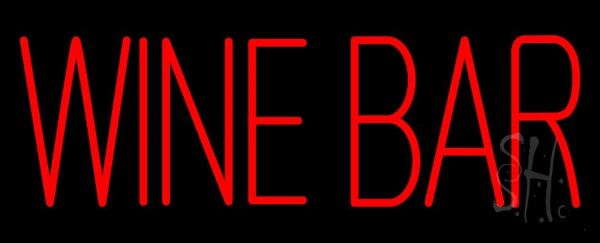 Red Wine Bar Neon Sign