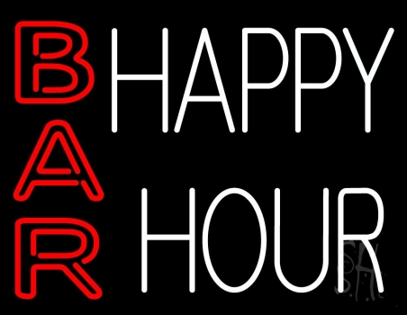 Happy Hour Bar Neon Sign