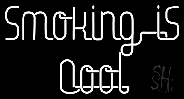 Smoking Is Cool Bar Neon Sign