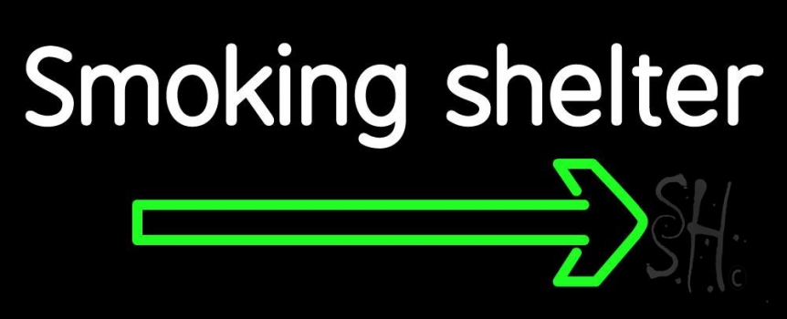 Smoking Shelter Neon Sign