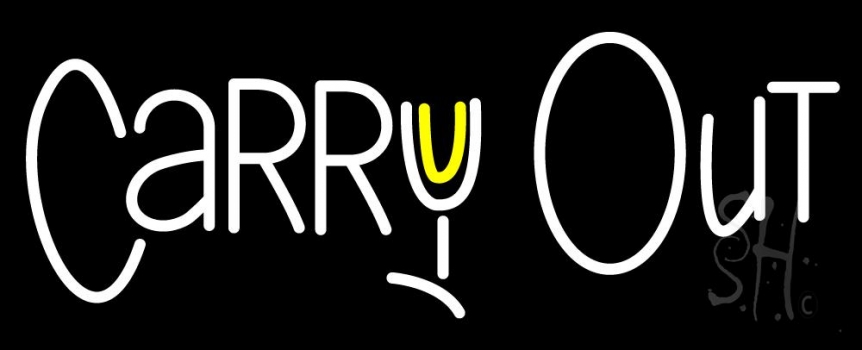 Carry Out Neon Sign