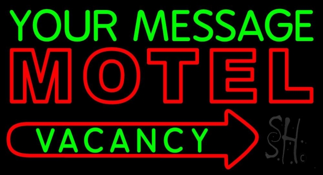 Custom Motel Vacancy Neon Sign