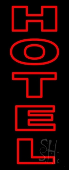 Double Stroke Hotel Neon Sign