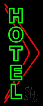 Green Hotel Neon Sign