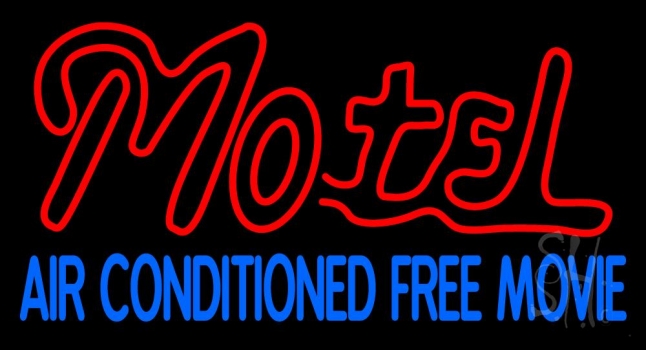Motel Air Conditioned Neon Sign